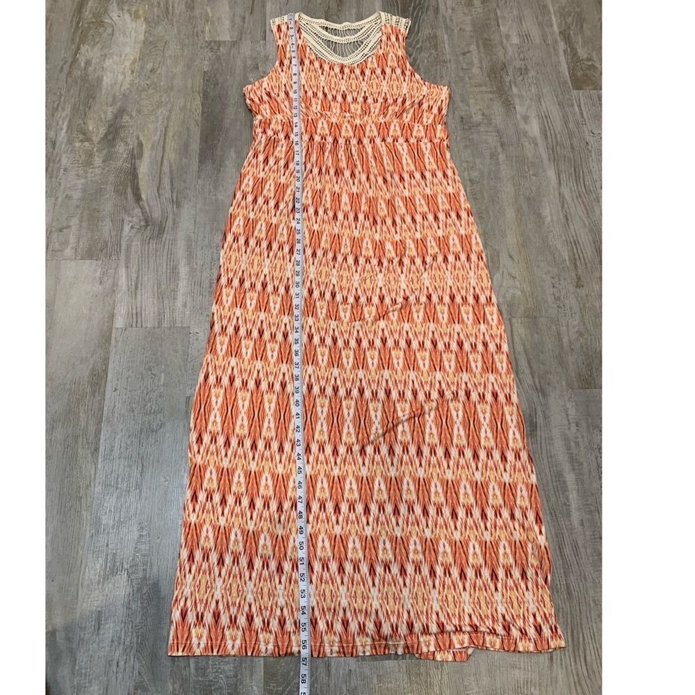 NWT daisy fuentes Tangerine combo maxi With back detail size XL - Picture 9 of 15